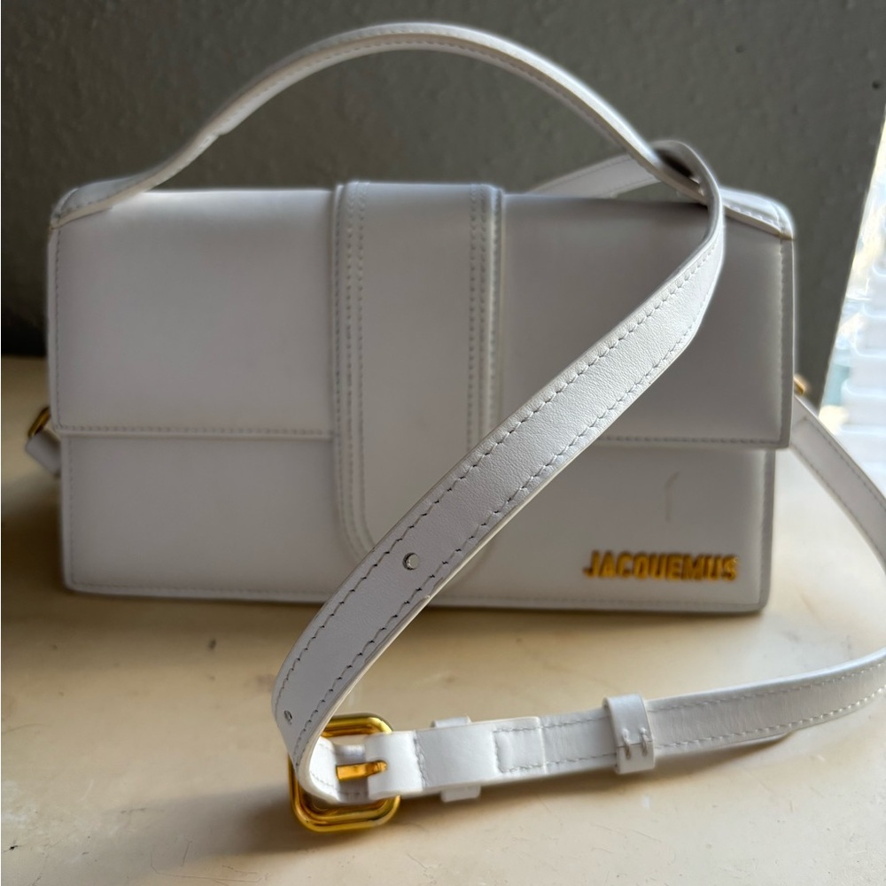 Jacquemus White Leather Le Bambino Women's Bag